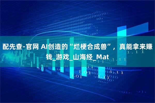 配先查-官网 AI创造的“烂梗合成兽”，真能拿来赚钱_游戏_山海经_Mat